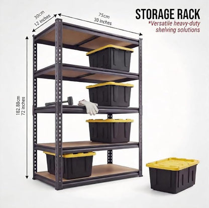 Garage Shelving, 2650LBS Heavy Duty Garage Storage Shelves, 5-Tier Adjustable - Image 3