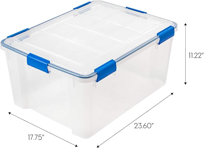 IRIS USA 3-Pack 60 Qt Storage Bins - Image 2