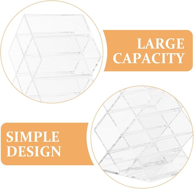 Luxshiny 2Pcs Clear Acrylic Lipstick Organizer - Image 6