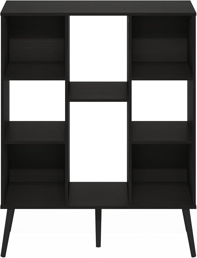 Furinno Claude Mid Century Style Book Shelf, 8-Cube Bookshelf, Cube Storage - Image 7