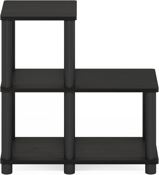 Furinno Turn-N-Tube Accent Decorative Shelf, Espresso/Black - Image 6