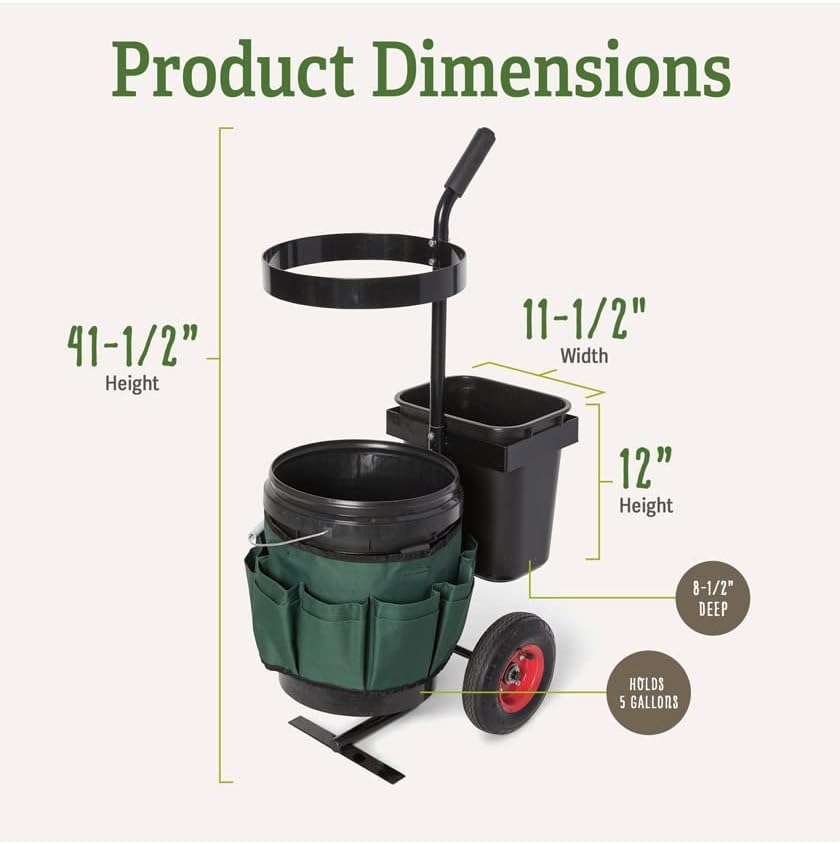 Gardener's Supply Company Heavy Duty Mobile Tool Storage Caddy | All in One - Image 4