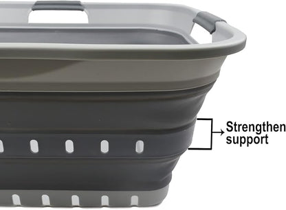 SAMMART 42L Collapsible Plastic Laundry Basket - Image 5