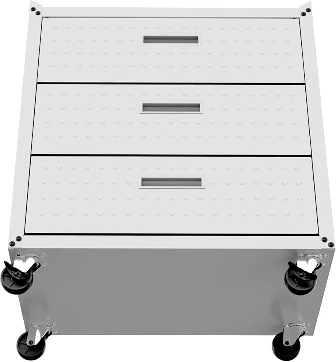 Manhattan Comfort Fortress 31.5-Inch Rolling Garage Tool Chest, 3-Drawer - Image 8