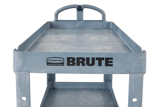 Rubbermaid Commercial Products BRUTE Heavy Duty 2-Shelf Utility/Service Cart - Image 18