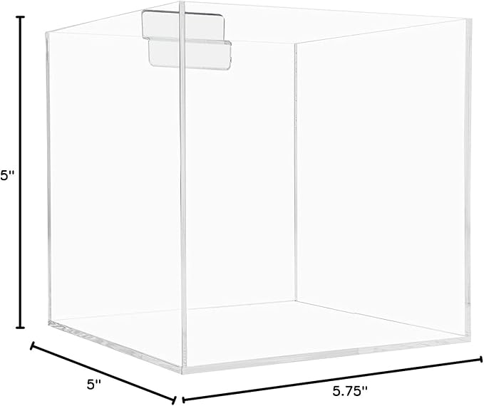 Marketing Holders 5 Inch Slatwall Retail Bin Clear Acrylic Merchandise Storage - Image 6