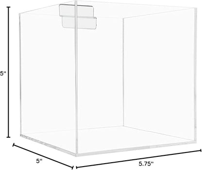 Marketing Holders 5 Inch Slatwall Retail Bin Clear Acrylic Merchandise Storage - Image 6