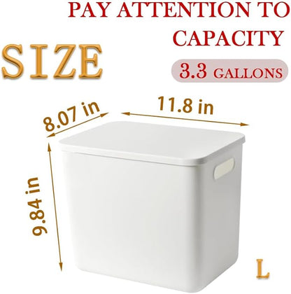 5 pack large plastic White storage bins - Image 5
