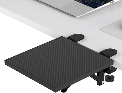 Sisyphy Ergonomics Desk Extender Tray, 9.5x9.1" Punch-Free Clamp on, Foldable by Unknown