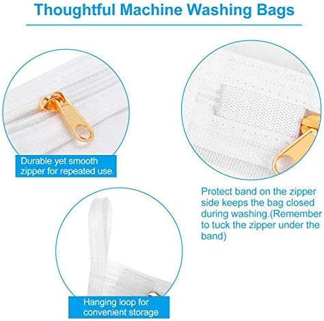 GOGOODA 2 Pack Delicates Laundry Bags, Fine Mesh Wash Bag - Image 4