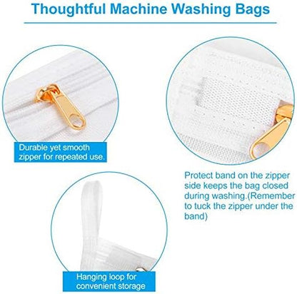 GOGOODA 3 Pack Delicates Laundry Bags, Fine Mesh Wash Bag - Image 2