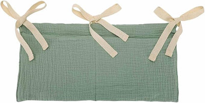 Cotton Baby Bedside Hanging Storage Bag, 2 Pockets Organizer by YeeMan
