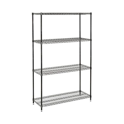 Nexel Economy Adjustable Wire Shelving Unit, 4 Tier, NSF Listed Commercial by Nexel