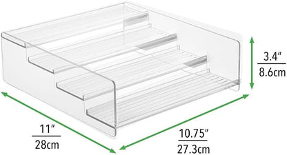 mDesign Plastic Bathroom Storage Organizer Shelf - Image 2