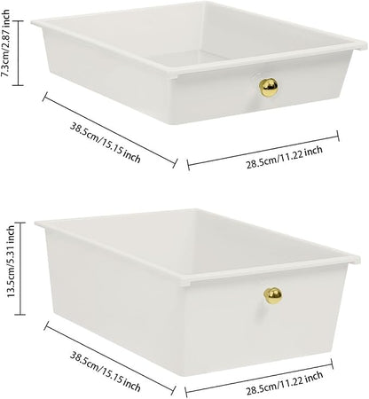 White 12 Drawers Rolling Storage Cart - Image 4