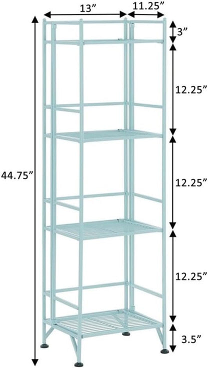 Convenience Concepts Xtra Storage 4-Tier Folding Metal Shelf, 13D x 11.25W x - Image 3