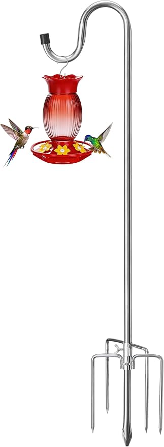 COCONUT 78 Inch Shepherds Hook for Bird Feeder, 5/8 Inch Width Heavy Duty by COCONUT