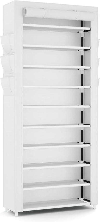 VTRIN Vertical Narrow Shoe Rack Organizer Tall Shoe Rack - Image 8