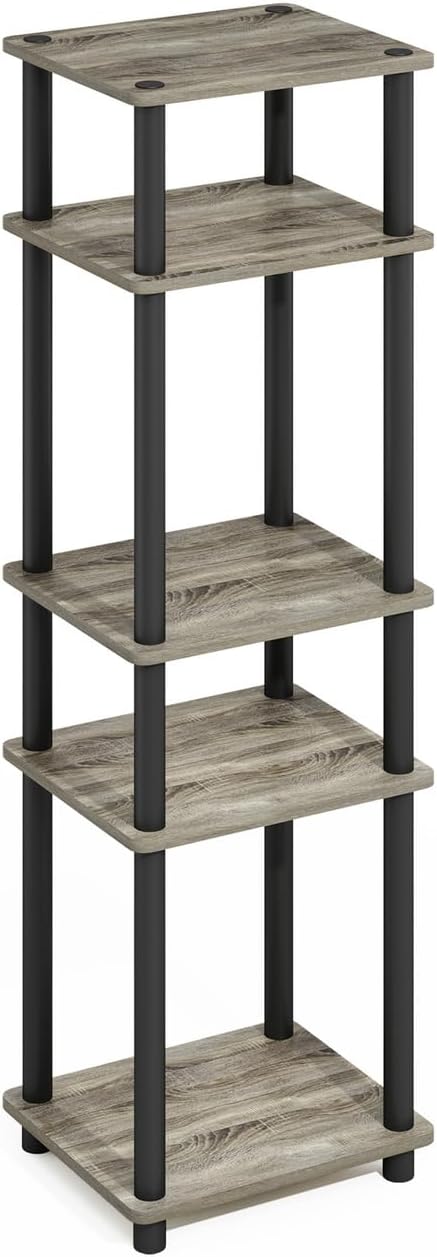 Furinno Turn-N-Tube Storage Shelves, Stackable Standing Shelf, Open Corner Shelf - Image 4