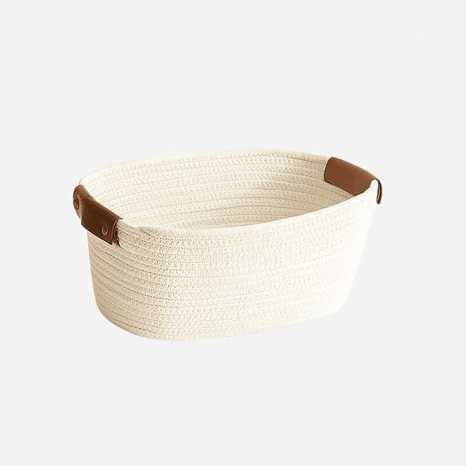 Medium Cotton Woven Basket by SOORXIEIN