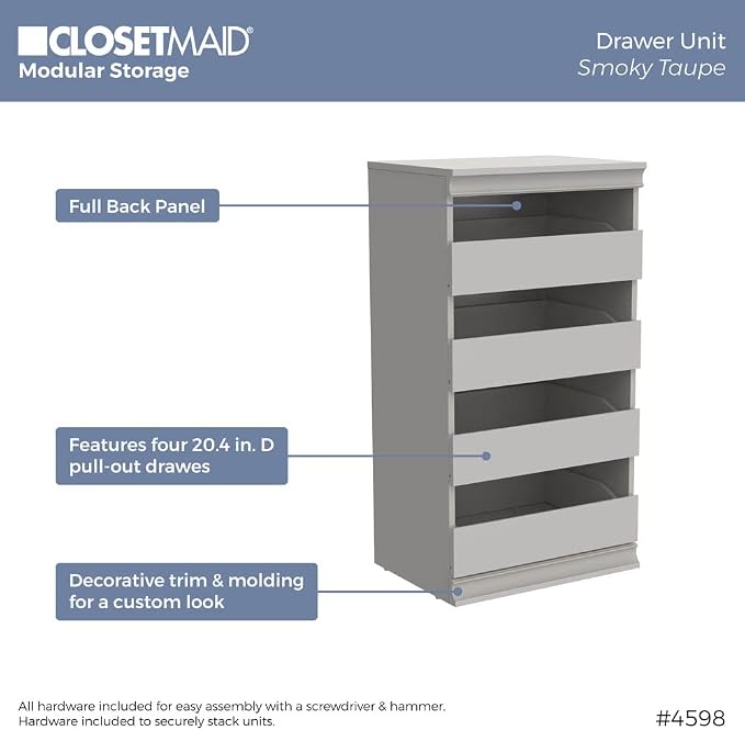 ClosetMaid 4598 Modular Storage Stackable Unit - Image 5