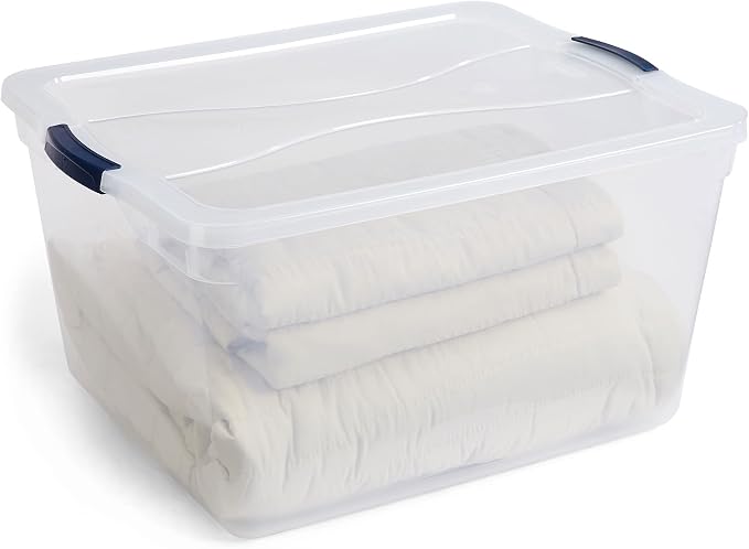Rubbermaid Cleverstore 71 Qt Clear Storage Bins - Image 4