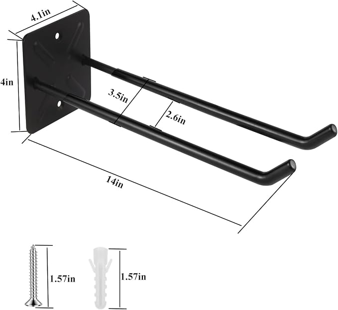 Steel Garage Storage Hooks Wall Tool Organizer, 14 Inch Garage Hook Heavy Duty - Image 2