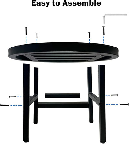Plant Stand Indoor Outdoor, Heavy Duty Wrought Iron Pedestal Holders - Image 8
