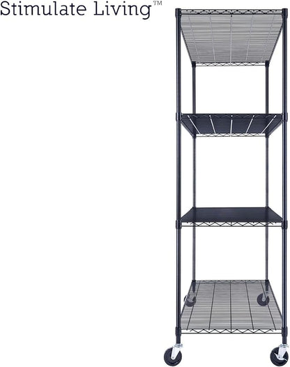 60"x24"x72" PRIME HEAVY DUTY Black 4-Tier Wire Shelving NSF 2400 LBS MAX - Image 9