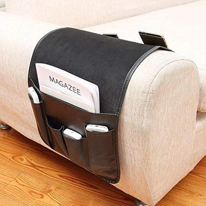 IPENNY No-slip Leather Sofa Couch Remote Control Holder Chair Armrest Caddy - Image 2