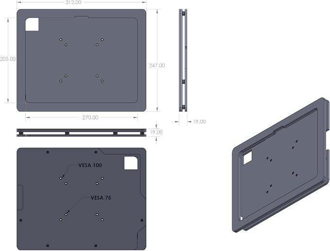 TABcare Anti-Theft Acrylic VESA Enclosure - Image 3