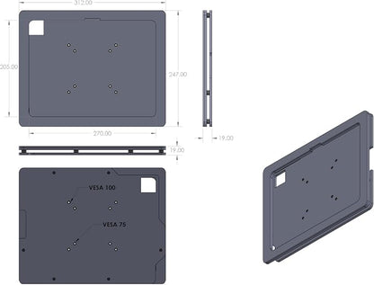 TABcare Anti-Theft Acrylic VESA Enclosure - Image 3