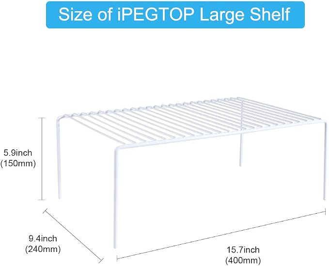 iPEGTOP Kitchen Cabinet Storage Shelf Rack - Image 3