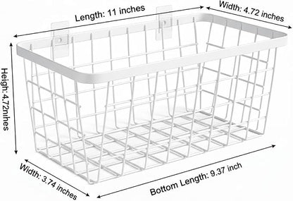 LeleCAT White Hanging Kitchen Baskets - Image 2