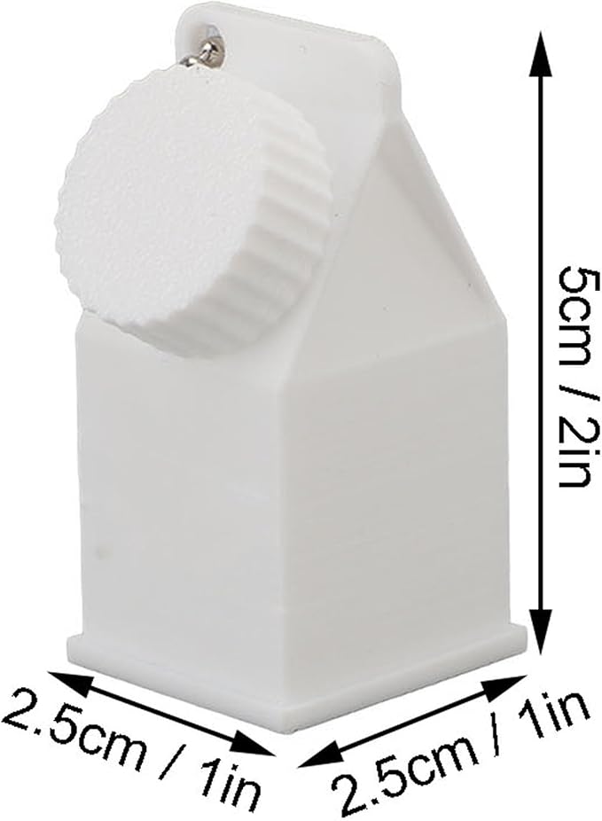 TOPINCN Milk Carton Box Keychain, Tolerant Holder Milk Carton Keychain Holder - Image 2