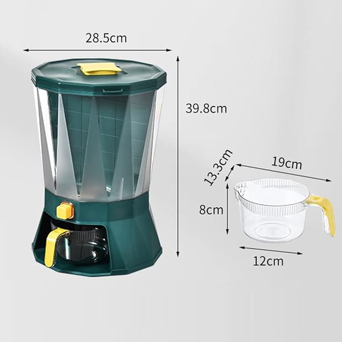 Food Dispenser W/Removable Bulkhead 4-Grid Storage Food Dry Food Container - Image 3