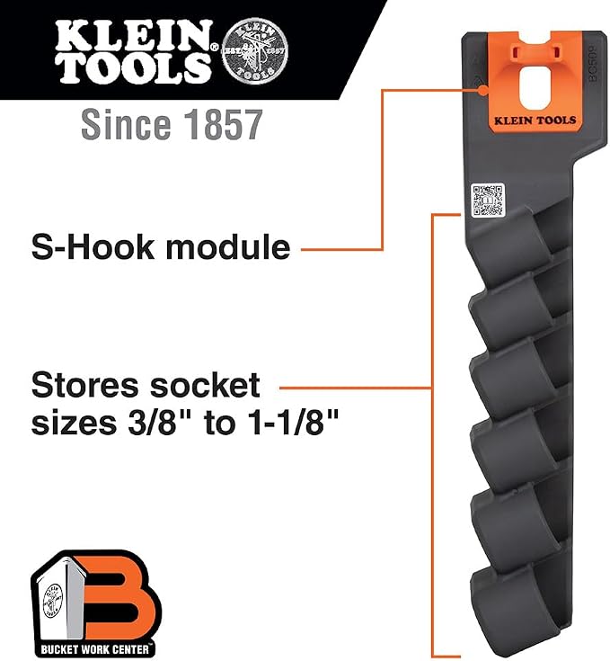 Klein Tools BC509S Socket Holder Module, Hold 6 Impact Socket Sizes 3/8-Inch to - Image 2