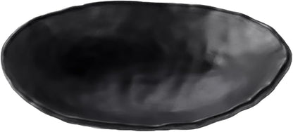 Black Dish Tray Trinket Ring Holder Bowl Key Bowl 7.60 Inch Oval | by ASUNFO