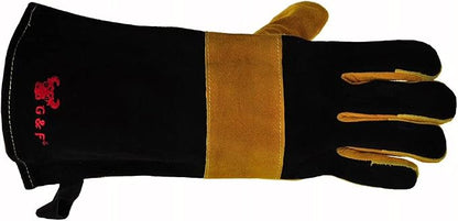 G & F Premium Leather BBQ Gloves, Heat & Fire Resistant, Suede Palm, Puncture & - Image 3