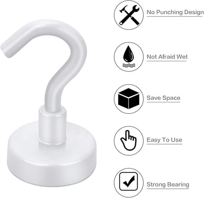 E BAVITE Magnetic Hooks, 30lbs+ 2026 Cruise Cabin Ship Magnet Hook 10 Pack | - Image 5