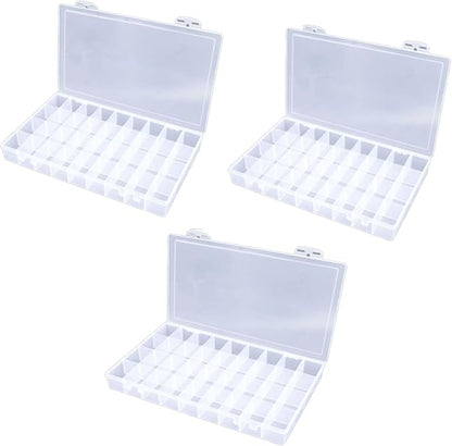 3PCS 36 Grids Large Plastic Organizer Box by Feadily
