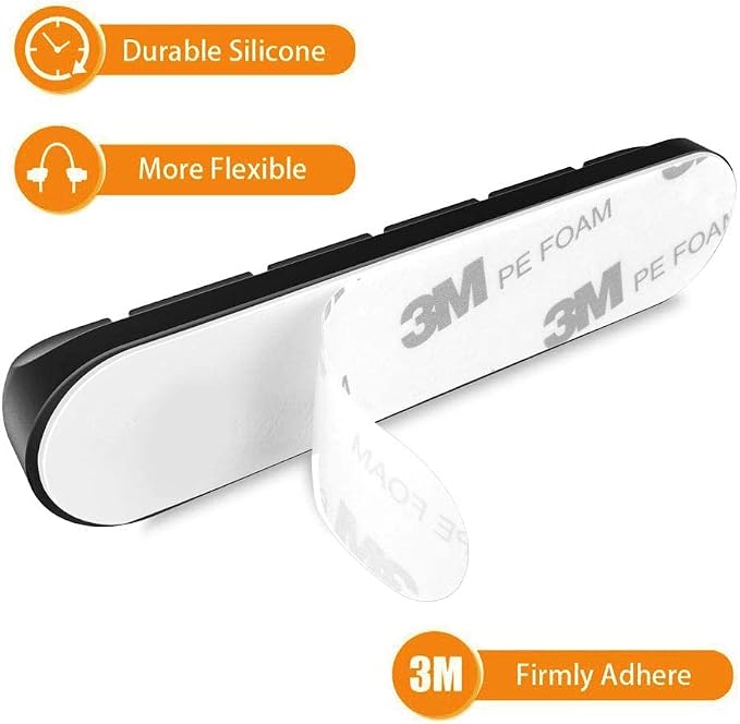 Cord Holder Cable Organizer Clips – Self Adhesive Cord Organizer - Image 4