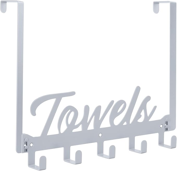 Azmoncy Over The Door Hooks, Towel Rack by Azmoncy