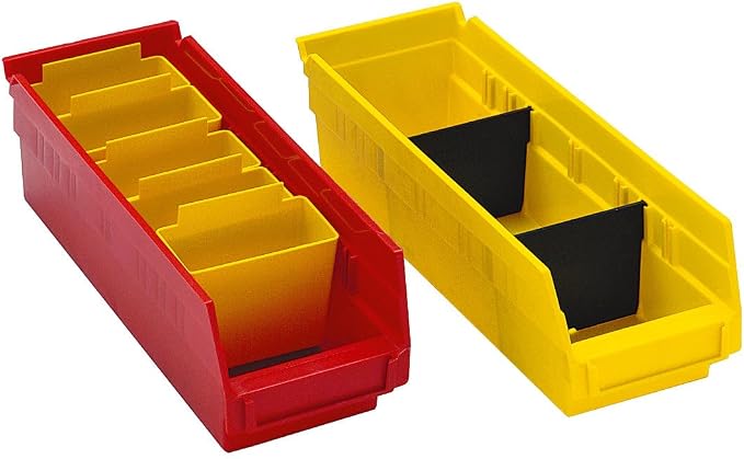 Quantum Storage QSB114 Heavy-Duty Nesting Plastic Shelf Bins - Image 2
