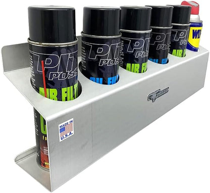 Pit Posse 302 Six Bottle Aerosol Spray Can Rack Shelf Holder 23" Caddy - Image 3