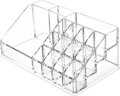 Lipstick Organizer and Storage, 16 Slots Clear Case Display Rack Holder by Ckoytals