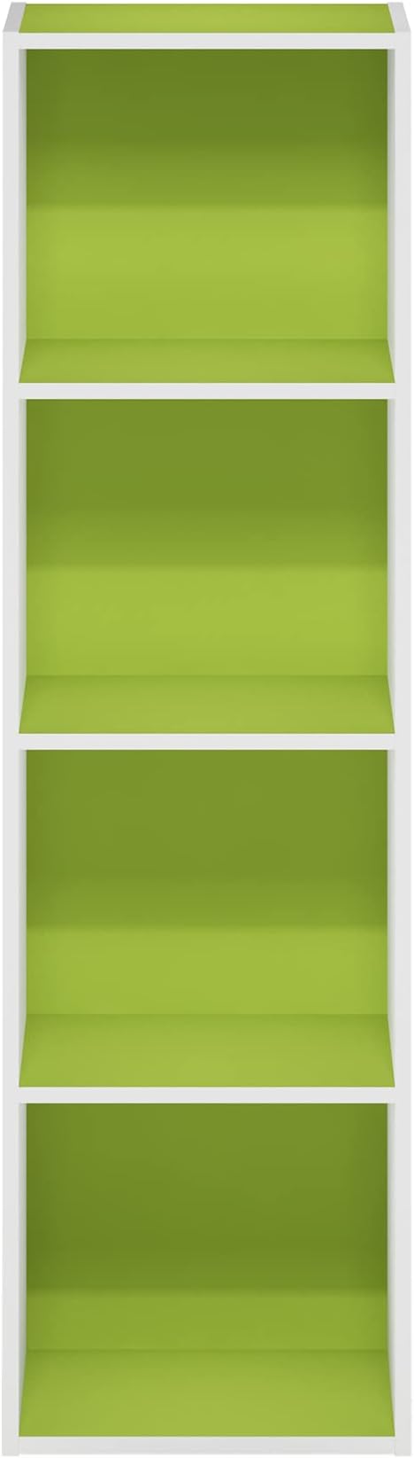 Furinno PASIR Book Shelf, 4-Tier Modern Bookshelf, Open Shelves Bookcase 9 x 12 - Image 7