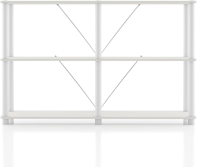 Homes: Inside + Out Apexa Modern 3-Tier Extra Wide Shelving Units, Collectibles - Image 11