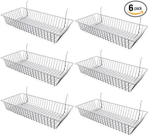 Only Garment Racks #5624C Chrome Wire Baskets by Only+Garment+Racks