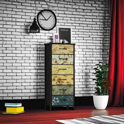 Furnulem Tall 6 Drawers Dresser - Image 6